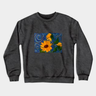 Sunflowers in the Wind Crewneck Sweatshirt